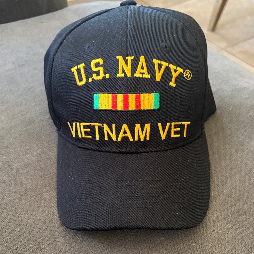 Vietnam Vet US Navy Black Cap